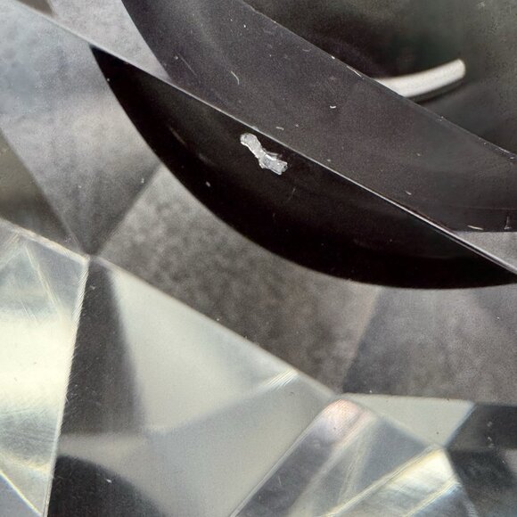 Murano Ashtray Mid Century Modern Faceted Grey Black Amber Glass Art Bowl - Picture 6 of 15